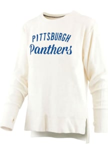 Pitt Panthers Ivory Pressbox Team Short Sleeve T-Shirt