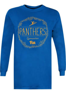 Womens Blue Pitt Panthers Team LS Tee