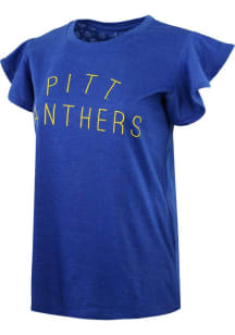 Pitt Panthers Team Logo Short Sleeve T-Shirt - Blue