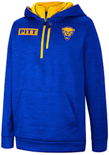 Colosseum Pitt Panthers Youth Blue Team Style Long Sleeve Hoodie