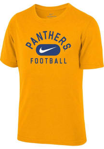 Youth Pitt Panthers Gold Nike Team Short Sleeve T-Shirt