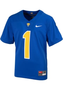 Youth Blue Pitt Panthers Team Design Football Jersey Jersey