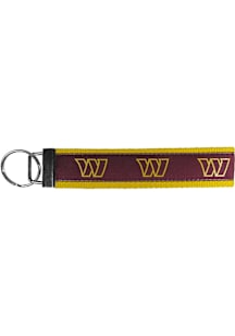 Washington Commanders Woven Wristlet Keychain - Burgundy