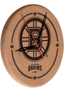 Boston Bruins Laser Engraved Wall Clock