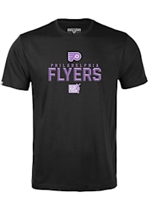 Levelwear Philadelphia Flyers Youth Black Richmond Jr Carve Short Sleeve T-Shirt