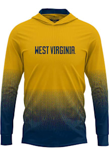 ProSphere West Virginia Mountaineers Mens Gold Hex Pro Long Sleeve Hoodie