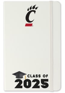 White Cincinnati Bearcats Class of 25 team logo Notebook and Folder