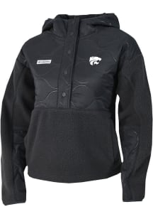 Womens K-State Wildcats Black Columbia Cloud Point Fleece Light Weight Jacket