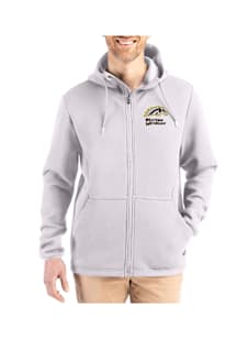 Mens Western Michigan Broncos Grey Cutter and Buck Epic Comfort Full Zip Light Weight Jacket