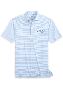Johnnie O North Carolina Tar Heels Mens Light Blue Stetsons Short Sleeve Fashion Polo