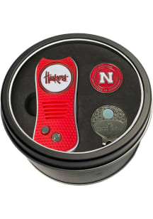 Red Nebraska Cornhuskers Switchblade Cap Clip Golf Gift Set