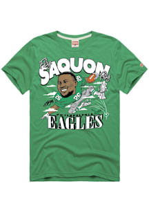 Saquon Barkley Philadelphia Eagles Kelly Green Signature Hurdle Short Sleeve Fashion Player T Shir..