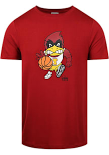 Iowa State Cyclones Cardinal Cy Playing Basketball Short Sleeve T Shirt
