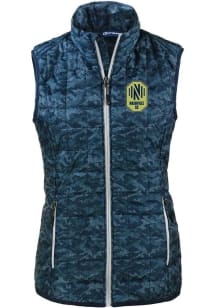 Cutter and Buck Nashville SC Womens Navy Blue Rainier PrimaLoft Printed Vest