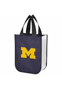 Navy Blue Michigan Wolverines Yoga Tote Reusable Bag
