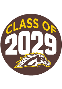 Brown Western Michigan Broncos 3&quot; Class of 2029 Button