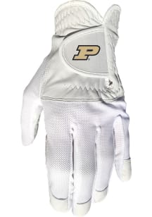 White Purdue Boilermakers Cool Mesh Gloves