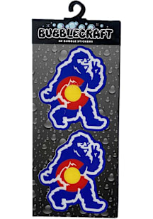 Colorado Yeti 2 Piece Bubble Stickers - Blue