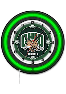 Ohio Bobcats 19in Neon Wall Clock