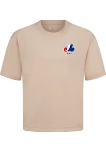 Levelwear Montreal Expos Brown Signature Knit Core Short Sleeve Fashion T Shirt
