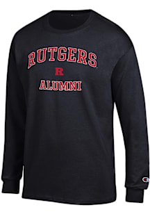 Champion Rutgers Scarlet Knights Black Alumni Jersey Long Sleeve T Shirt