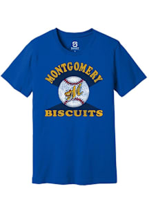 Summit Sportswear Montgomery Biscuits Blue Soft Arch Short Sleeve T Shirt