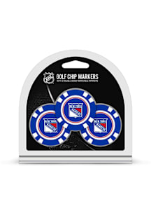 New York Rangers Poker Chip 3 Pack Golf Ball Marker
