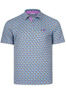 Swannies LSU Tigers Mens Purple Braxton Short Sleeve Polo