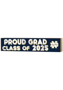 KH Sports Fan Notre Dame Fighting Irish 3x13 Block Sign Class of 2025 Sign - Navy Blue
