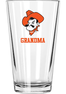 Oklahoma State Cowboys Grandma 16 oz Pint Glass - White