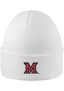 LogoFit Miami RedHawks White North Pole Mens Knit Hat