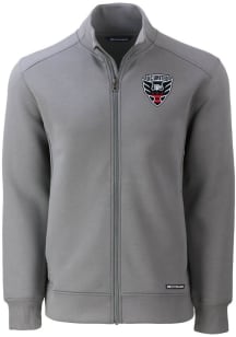 Cutter and Buck DC United Mens Graphite Roam Long Sleeve Zip