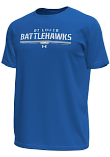 Under Armour St Louis Battlehawks Blue Tech Stretch Short Sleeve T Shirt