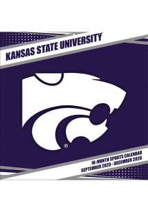 Black K-State Wildcats 2025 12x12 Calendar