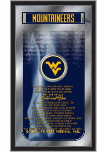 West Virginia Mountaineers Fight Song Hanging Back Bar Mirror