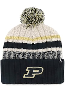 47 Purdue Boilermakers Natural Long Range Cuff Mens Knit Hat