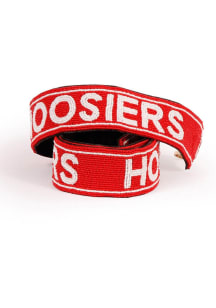 Beaded 2in Wide Indiana Hoosiers Womens Purse Strap - Crimson
