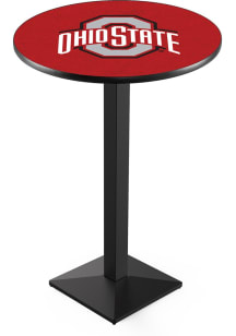 Black Ohio State Buckeyes Square Base Pub Table