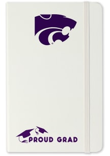 White K-State Wildcats Proud Grad team logo Notebook and Folder