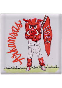 Arkansas Razorbacks White Mascot Napkin Holder