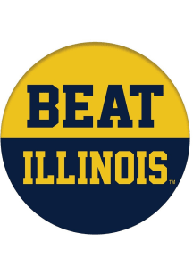 Michigan Wolverines Beat Illinois Button