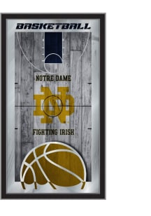 Notre Dame Fighting Irish Basketball Hanging Back Bar Mirror