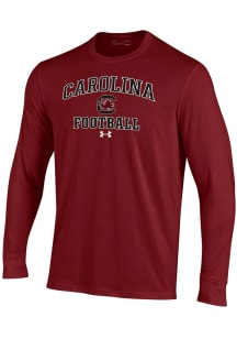 Under Armour South Carolina Gamecocks Red Football Performance Long Sleeve T Shirt
