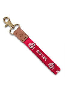 Red Jardine Ohio State Buckeyes Wristlet Keychain W/Custom Strap Lanyard