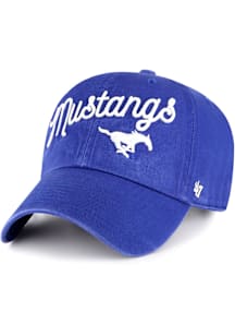 47 SMU Mustangs Blue Millie Clean Up Womens Adjustable Hat