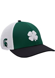 Black Clover Green Michigan State Spartans Benchmark Adjustable Hat