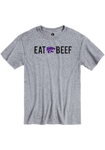 Rally K-State Wildcats Grey Eat Beef Short Sleeve T Shirt