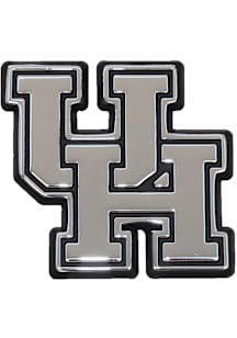 Houston Cougars Chrome Car Emblem - Silver
