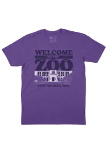 TCU Horned Frogs Purple Welcome to The Zoo Short Sleeve T Shirt