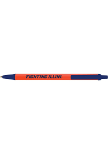 Orange Illinois Fighting Illini Bic Click Stick Pen Set